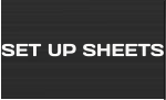 SET UP SHEETS