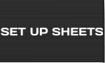 SET UP SHEETS